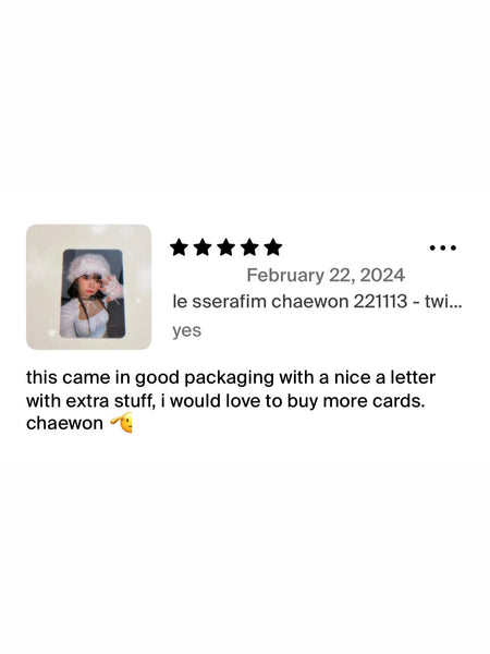 [PRE-ORDER] le sserafim chaewon 221113 - twitter