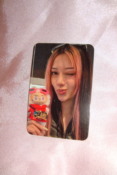 katseye megan holding labubu